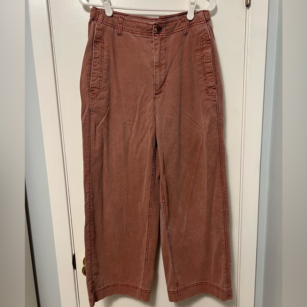 old navy cute pink wide leg pants